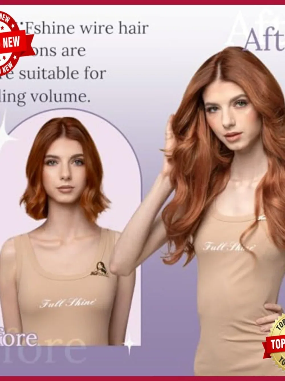 14 Inch Real Human Hair Extensions Clip In Layered Hairpiece 76g